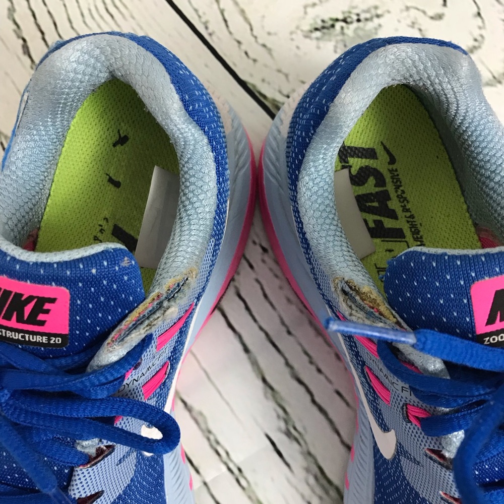 Nike air Zoom structure women’s running  blue 8.5 - Picture 3 of 8